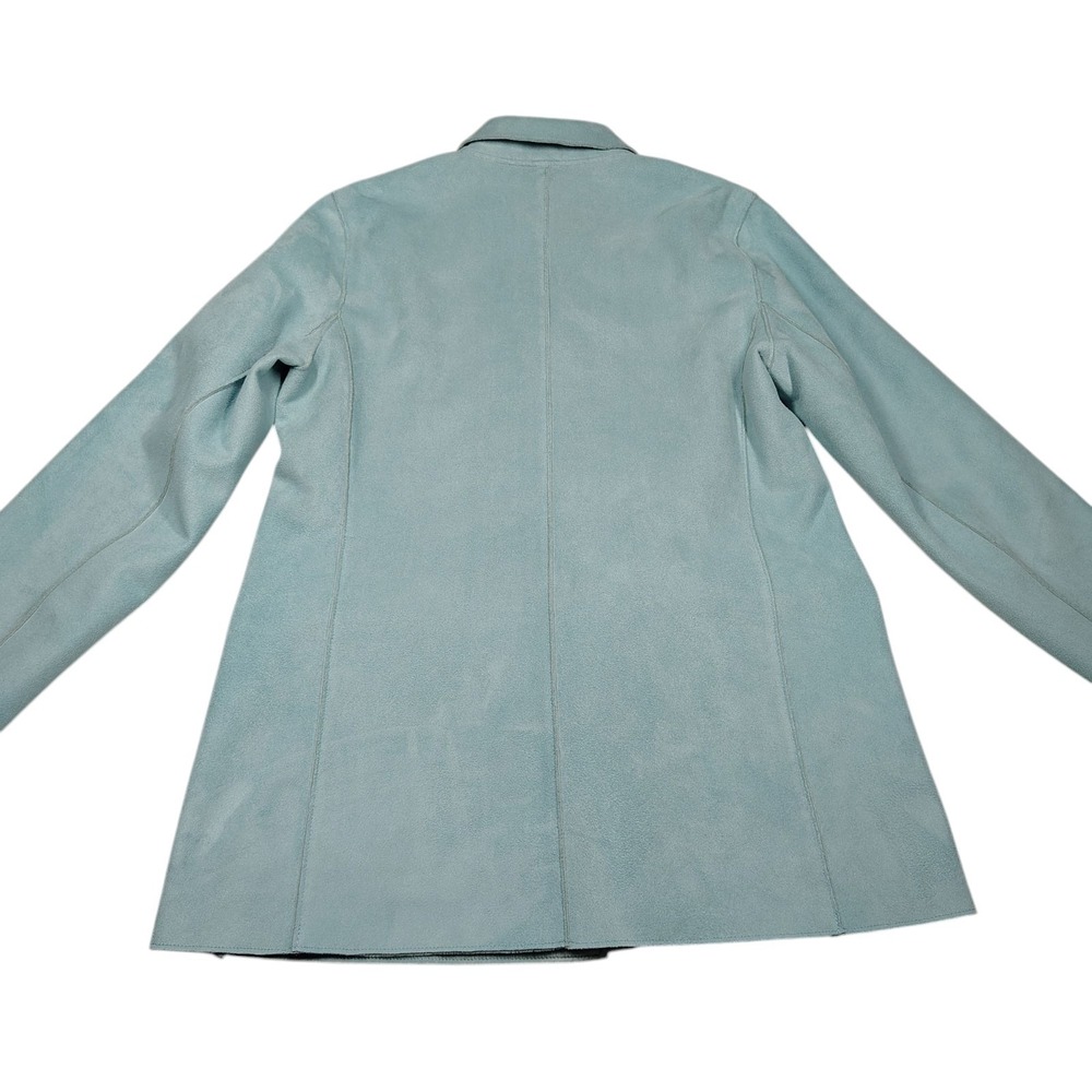 Harve Benard Blazer Jacket Womens‎ Size 10 Blue 100% Polyester Preppy Office - Picture 3 of 13
